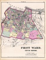 City of Newton - Plate M - First Ward, Newton 1874